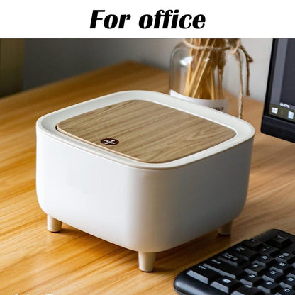 Classy Desktop Push Button Trash Bin